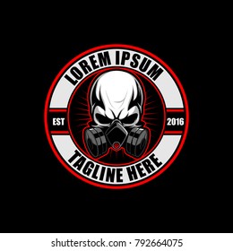 GAS MASK SKULL VECTOR DESIGN
