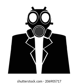 gas mask with suit