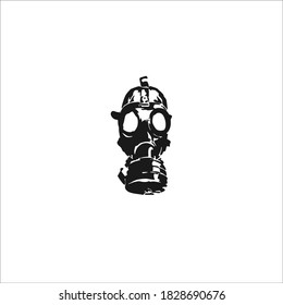 Gas Mask Symbol Logo. Vector Illustration.