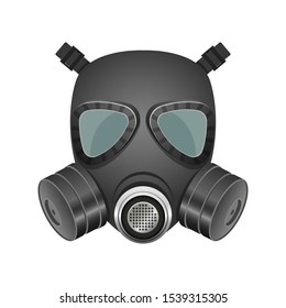 Gas mask vector design illustration isolated on white background