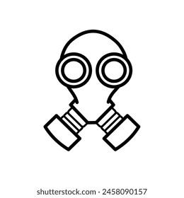 gas mask - vector icon	