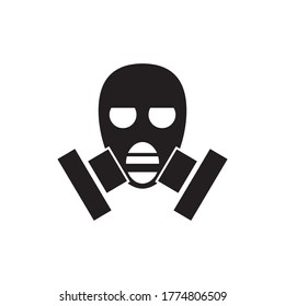 Vektorsymbol-Logo-Design der Gasmaske