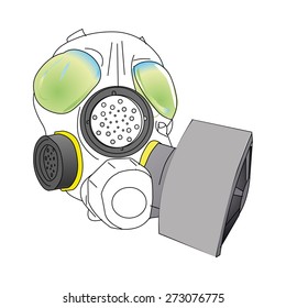 Gas mask vector illustration