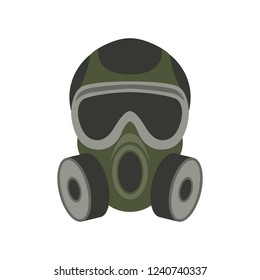 gas mask, vector illustration , flat style