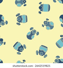 Gas Mask Vector Seamless Pattern Background for Surface Print Fabric Fashion Wrapping