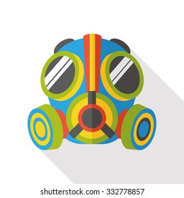 Gas masks flat icon