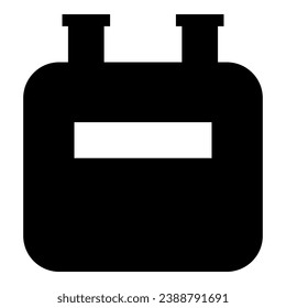 Gas meter account icon black color vector illustration image flat style simple