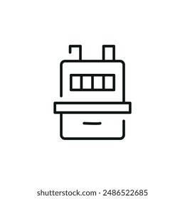 Icono del medidor de gas. Sencillo medidor de gas para redes sociales, App y Diseño web. Ilustración vectorial.