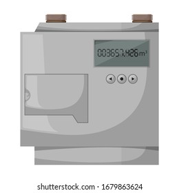 Gas meter vector icon.Cartoon vector icon isolated on white background gas meter .