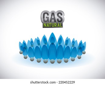 gas natural graphic design , vector illustration