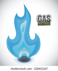 Gas Natural Graphic Design Vector Illustration Stock Vector (Royalty ...