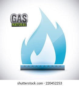 gas natural graphic design , vector illustration