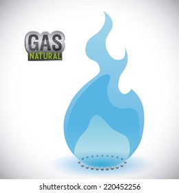 gas natural graphic design , vector illustration