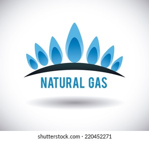 gas natural graphic design , vector illustration
