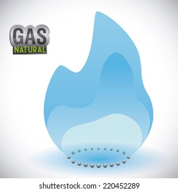 gas natural graphic design , vector illustration