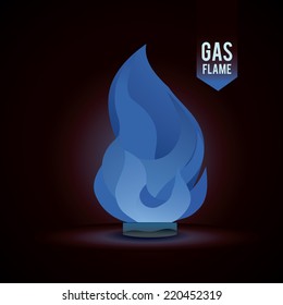 gas natural graphic design , vector illustration