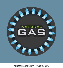 gas natural graphic design , vector illustration