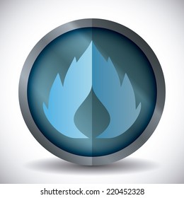 gas natural graphic design , vector illustration