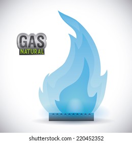 Gas Natural Graphic Design Vector Illustration Stock Vector (Royalty ...