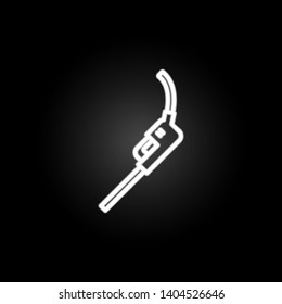 gas neon icon. Elements of motor sports set. Simple icon for websites, web design, mobile app, info graphics
