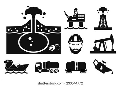 Gas and Oil icons set // 04