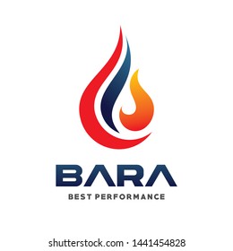 Gas and Oil Industrial Logo Vector