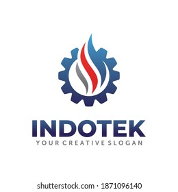 Gas and Oil Logo. Energy Logo Design Vector