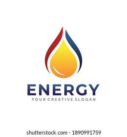 Gas and Oil Logo. Energy Logo Design Vector
