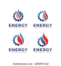 Gas and Oil Logo. Energy Logo Design Vector