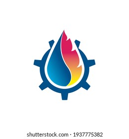 Gas and Oil Logo Template Design, Symbol, Icon
