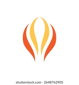 Gas oil and nature energy logo design 
