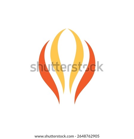 Gas oil and nature energy logo design 