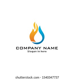 Gas and Oil resources logo vector icon