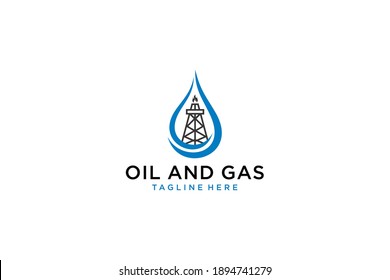 gas and oil resources logo vector icon
