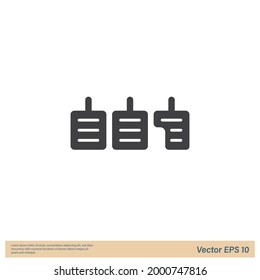 gas pedal, brake pedal Icon Vector illustration simple design element