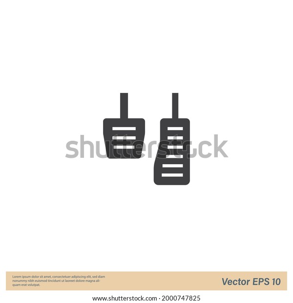 gas pedal, brake pedal Icon Vector illustration\
simple design element