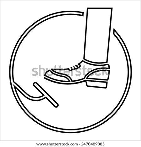 Gas Pedal Icon, Accelerator, Auto, Brake, Car, Clutch, Pedal Icon Vector Art Illustration
