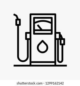 Gas petrol oil station concept line icon. Simple element illustration.  Gas station transport concept outline symbol design. Can be used for web and mobile UI/UX . Modern vector style