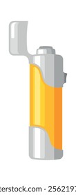 Gas piezo lighter vector illustration