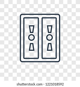 Gas pipe concept vector linear icon isolated on transparent background, Gas pipe concept transparency concept in outline style