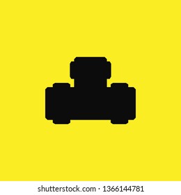 gas pipe icon vector