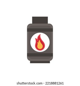 fondo blanco del icono de tubería de gas