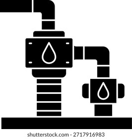 Línea de tubería de gas Icono de Vector Diseño