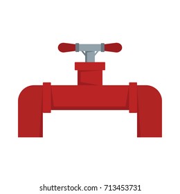 Gas pipeline flat icon vector illustration for design and web isolated on white background. Gas pipeline vector object for label web and advertising