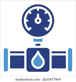 Gas Pipeline Icon Element For Design