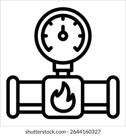 Elemento de icono de gasoducto para diseño