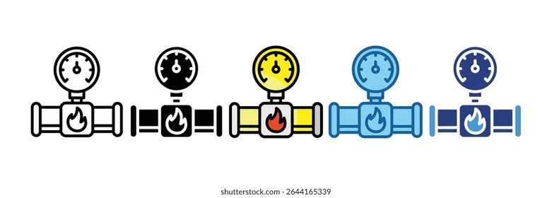 Elemento De Ícone De Gasoduto Para Design