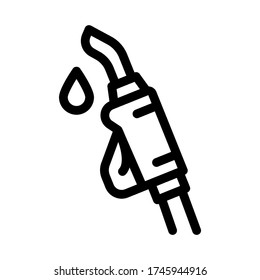 gas pipeline icon vector. gas pipeline sign. isolated contour symbol illustration