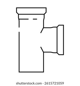 gas pipeline line icon vector. gas pipeline sign. isolated contour symbol black illustration