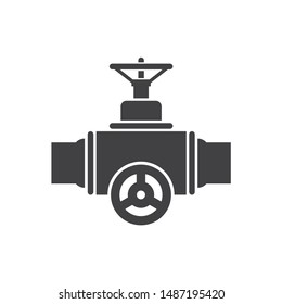 Gas pipeline vector icon. Tube flat sign. Piping icon. EPS 10 symbol. Pipeline pictogram sign design